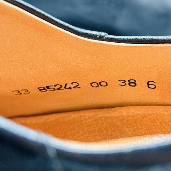 Think Shoes Womens 7 Black Leather Mary Jane Pumps Low Heel Slip On Walking - Picture 10 of 11